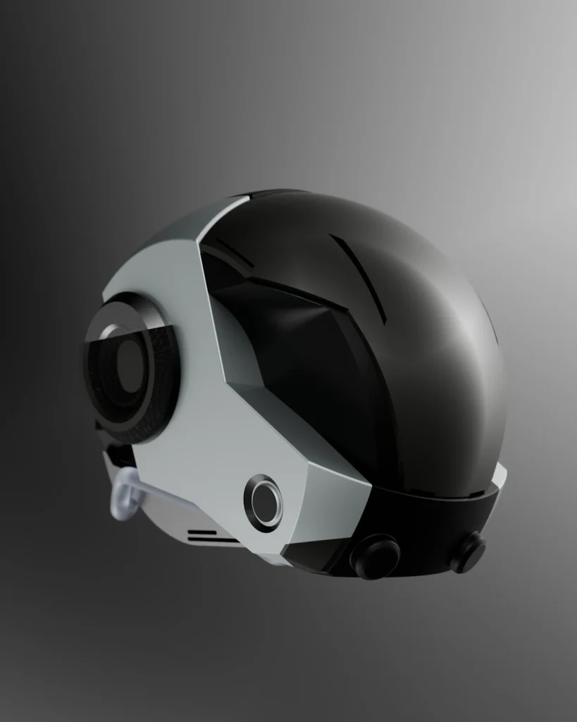 Detalle de las certificaciones de seguridad internacionales en la parte posterior de un casco