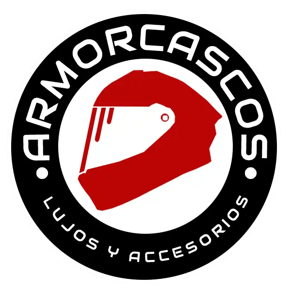 Logotipo oficial de ARMORCASCOS con colores corporativos negro, blanco y rojo